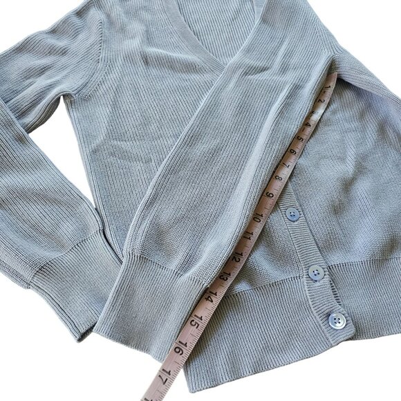 J.Crew Women's Lilac Purple Cotton Cardigan Size M - Picture 6 of 11